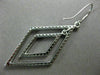 LARGE 1.35CT DIAMOND 14KT WHITE GOLD 3D DOUBLE HALO CHANDELIER HANGING EARRINGS