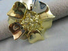 ANTIQUE 14 KT YELLOW GOLD PIN / BROOCH. DEPICTS FAN LIKE FLOWER BUNCH / SHEAVES