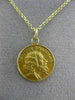 ANTIQUE 14KT YELLOW GOLD HANDCRAFTED SAINT JUDE THADDEUS PENDANT & CHAIN #24987