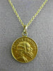 ANTIQUE 14KT YELLOW GOLD HANDCRAFTED SAINT JUDE THADDEUS PENDANT & CHAIN #24987