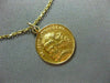 ANTIQUE 14KT YELLOW GOLD HANDCRAFTED SAINT JUDE THADDEUS PENDANT & CHAIN #24987