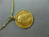 ANTIQUE 14KT YELLOW GOLD HANDCRAFTED SAINT JUDE THADDEUS PENDANT & CHAIN #24987