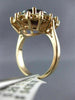 LARGE 7.10CT DIAMOND & RHODOLITE 14K ROSE GOLD 3D PRINCESS DIANA ENGAGEMENT RING
