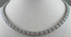 ANTIQUE 12.0CT WIDE 14KT WHITE ALL THE WAY AROUNG DIAMOND TENNIS NECKLACE