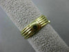 ANTIQUE LARGE .20CT DIAMOND & AAA CORAL 14K 2 TONE GOLD ROUND FLOWER RING #21861