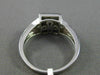 ESTATE .33CT DIAMOND 14KT WHITE GOLD 3D SQUARE HALO PAVE MLGRAIN FRIENDSHIP RING