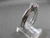 ANTIQUE .66CT DIAMOND 14KT WHITE GOLD DOUBLE BAND FLOWER ENGAGEMENT RING #19377