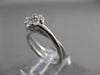 ANTIQUE .66CT DIAMOND 14KT WHITE GOLD DOUBLE BAND FLOWER ENGAGEMENT RING #19377