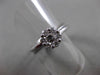 ANTIQUE .66CT DIAMOND 14KT WHITE GOLD DOUBLE BAND FLOWER ENGAGEMENT RING #19377