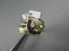 ANTIQUE WIDE 1.87CT DIAMOND & AAA SAPPHIRE 18KT YELLOW GOLD WOVEN FUN RING