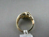 ANTIQUE WIDE 1.87CT DIAMOND & AAA SAPPHIRE 18KT YELLOW GOLD WOVEN FUN RING