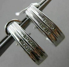 ESTATE WIDE .35CT DIAMOND 14KT WHITE GOLD PRINCESS CUT UMBRELLA CLIP ON EARRINGS