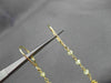 ANTIQUE 98.70CT OLD MINE DIAMOND & SMOKY TOPAZ 14KT YELLOW GOLD EARRINGS #20691