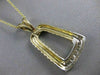 ANTIQUE .25CT DIAMOND 18KT WHITE & YELLOW GOLD FILIGREE ROPE BELL PENDANT #7318
