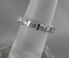 ANTIQUE PLATINUM 1.06CTW ROUND BAGUETTE DIAMOND ETERNITY ANNIVERSARY RING #20014