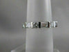 ANTIQUE PLATINUM 1.06CTW ROUND BAGUETTE DIAMOND ETERNITY ANNIVERSARY RING #20014