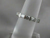 ANTIQUE PLATINUM 1.06CTW ROUND BAGUETTE DIAMOND ETERNITY ANNIVERSARY RING #20014