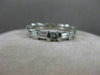 ANTIQUE PLATINUM 1.06CTW ROUND BAGUETTE DIAMOND ETERNITY ANNIVERSARY RING #20014