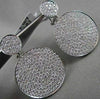 ANTIQUE LARGE 7.15CT HANGING CIRCULAR 18KT DIAMOND EARRINGS ONE OF A KIND!!!!!!!
