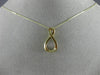ESTATE .10CT DIAMOND 14K 2 TONE GOLD 3D CLUSTER INFINITY DANCING DIAMOND PENDANT