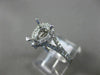 0.39CT DIAMOND 18K WHITE GOLD SEMI ETERNITY PEAR SHAPE SEMI MOUNT ENGAGEMENT RING