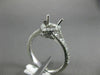 0.39CT DIAMOND 18K WHITE GOLD SEMI ETERNITY PEAR SHAPE SEMI MOUNT ENGAGEMENT RING