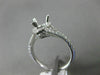 0.39CT DIAMOND 18K WHITE GOLD SEMI ETERNITY PEAR SHAPE SEMI MOUNT ENGAGEMENT RING