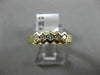.25CT DIAMOND 14KT WHITE GOLD 3D 5 STONE SEMI HEXAGON WEDDING ANNIVERSARY RING