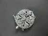 ANTIQUE .31CT DIAMOND 18KT WHITE GOLD ROUND FILIGREE PEARL LOCK AMAZING!! #11716