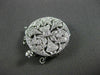 ANTIQUE .31CT DIAMOND 18KT WHITE GOLD ROUND FILIGREE PEARL LOCK AMAZING!! #11716