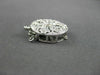 ANTIQUE .31CT DIAMOND 18KT WHITE GOLD ROUND FILIGREE PEARL LOCK AMAZING!! #11716