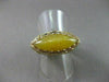 ANTIQUE 14KT YELLOW GOLD MARQUISE SHAPE YELLOW CARNELIAN FILIGREE RING #22335