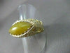 ANTIQUE 14KT YELLOW GOLD MARQUISE SHAPE YELLOW CARNELIAN FILIGREE RING #22335