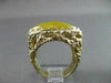 ANTIQUE 14KT YELLOW GOLD MARQUISE SHAPE YELLOW CARNELIAN FILIGREE RING #22335
