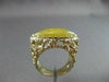 ANTIQUE 14KT YELLOW GOLD MARQUISE SHAPE YELLOW CARNELIAN FILIGREE RING #22335