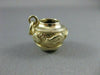 ANTIQUE 14KT YELLOW GOLD FILIGREE STRIKING BEAR JAR PENDANT ONE OF A KIND #22534