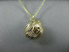 ANTIQUE 14KT YELLOW GOLD FILIGREE STRIKING BEAR JAR PENDANT ONE OF A KIND #22534