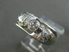 ANTIQUE .60CT OLD MINE ROUND DIAMOND 14KT WHITE GOLD BEZEL PROMISE RING #21535