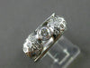 ANTIQUE .60CT OLD MINE ROUND DIAMOND 14KT WHITE GOLD BEZEL PROMISE RING #21535