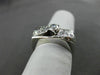 ANTIQUE .60CT OLD MINE ROUND DIAMOND 14KT WHITE GOLD BEZEL PROMISE RING #21535