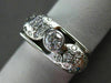 ANTIQUE .60CT OLD MINE ROUND DIAMOND 14KT WHITE GOLD BEZEL PROMISE RING #21535