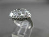ANTIQUE .65CT ROUND DIAMOND 14KT WHITE GOLD FILIGREE ETOILE MATTE RING #21031