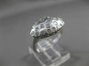 ANTIQUE .65CT ROUND DIAMOND 14KT WHITE GOLD FILIGREE ETOILE MATTE RING #21031