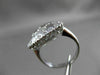 ANTIQUE .65CT ROUND DIAMOND 14KT WHITE GOLD FILIGREE ETOILE MATTE RING #21031
