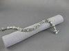 ANTIQUE 1CTW DIAMOND 14KT WHITE GOLD BEZEL ROPE FILIGREE BRACELET 6MM 7" #18775