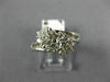ANTIQUE .40CT DIAMOND 18K WHITE GOLD 3D FLORAL SEMI MOUNT ENGAGEMENT RING #18746