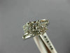 ANTIQUE .40CT DIAMOND 18K WHITE GOLD 3D FLORAL SEMI MOUNT ENGAGEMENT RING #18746
