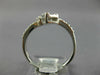 .39CT DIAMOND 18K WHITE GOLD 3D ROUND & BAGUETTE SQUARE CLUSTER CRISS CROSS RING