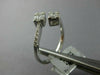 .39CT DIAMOND 18K WHITE GOLD 3D ROUND & BAGUETTE SQUARE CLUSTER CRISS CROSS RING