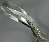 .56CT DIAMOND 18KT WHITE GOLD 3D MULTI ROW CRISS CROSS X LOVE BANGLE BRACELET